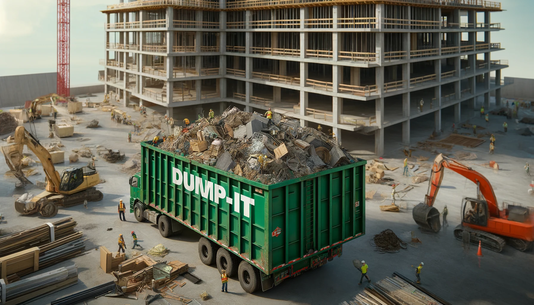 Fast dumpster rental service